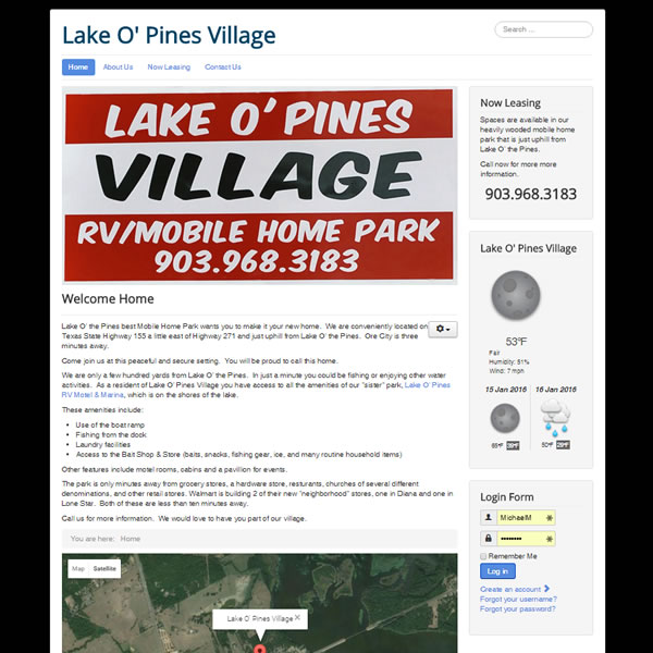 Lake O' the Pines Village